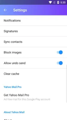 Yahoo Mail Go android App screenshot 3